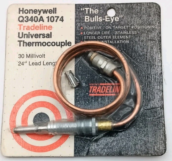 Honeywell Q340A 1074 24″ Universal Thermocouple 30 Millivolts