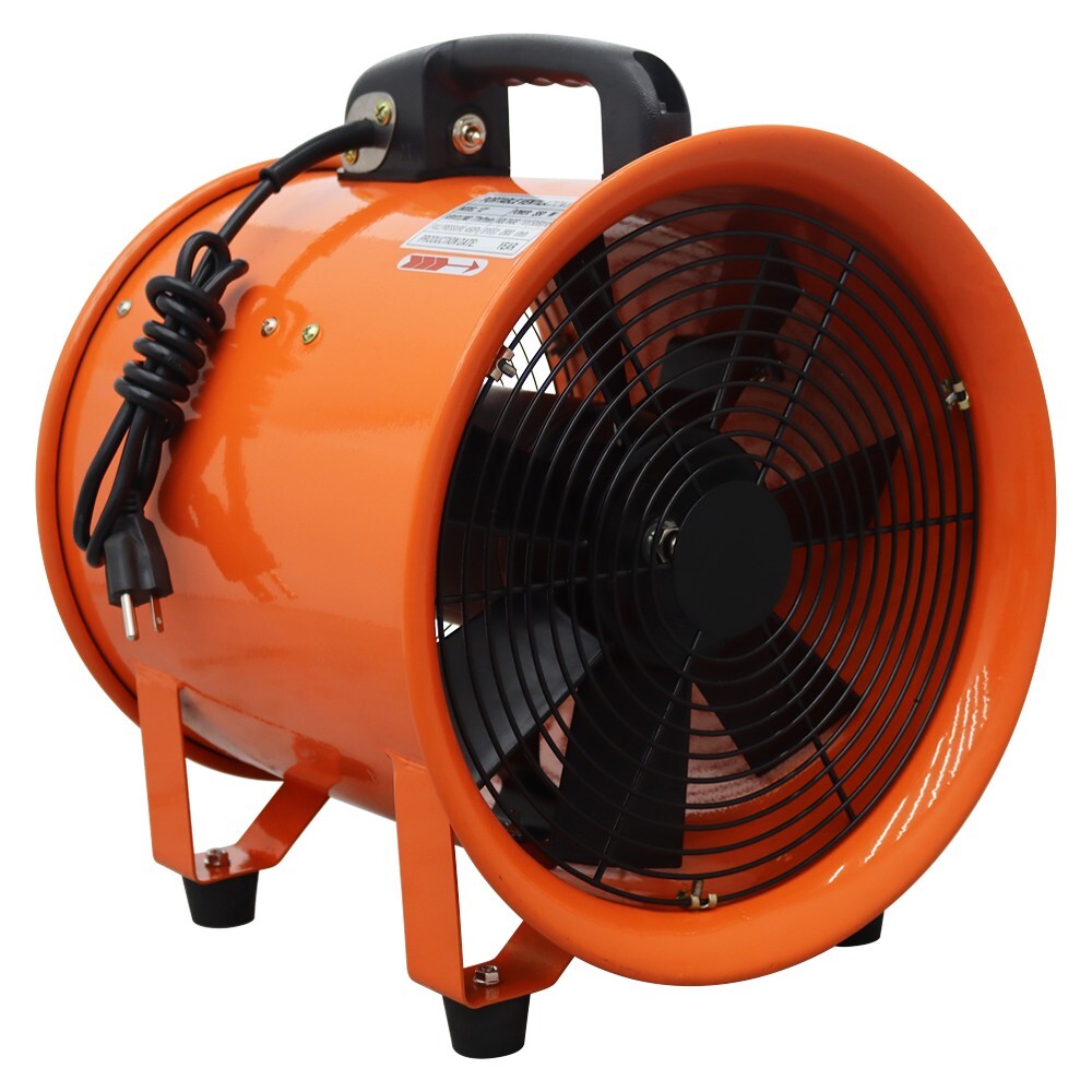 TECHTONGDA 12″ Electric Axial Fan Spray Booth Paint Fumes Blower 110V 77m³/min