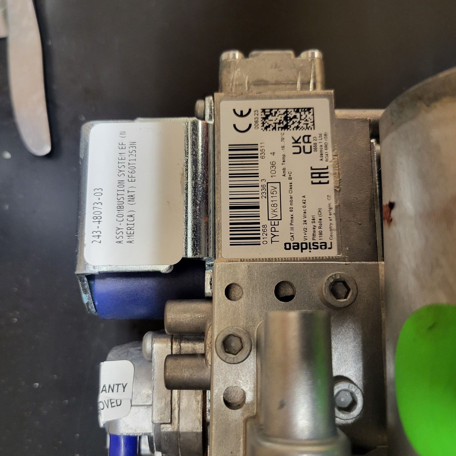 Bradford White 265-54044-01 Blower and Gas Valve