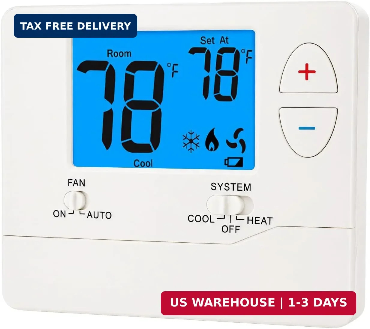 Non-Programmable Thermostats for Home,Digital Energy-Saving Thermostat,Conventio