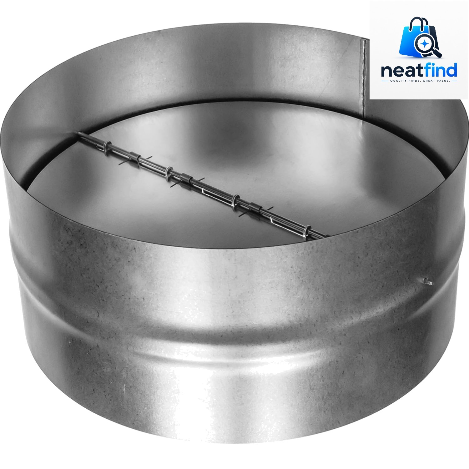 Galvanized Steel 12 Inch Duct Backdraft Damper – One-Way Airflow HVAC Damper,…