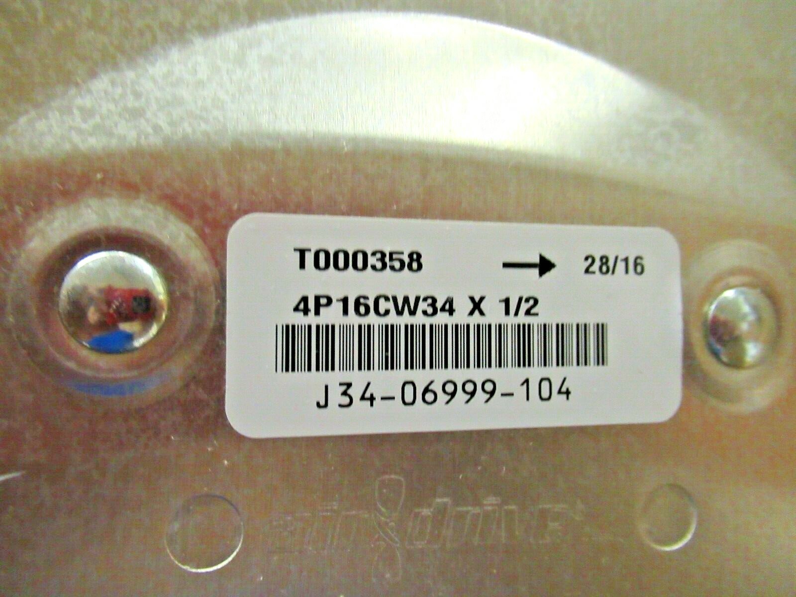 FAN BLADE OEM Air Drive J34R06999-104 T000358 4 blades 16″ diameter .50″ hub