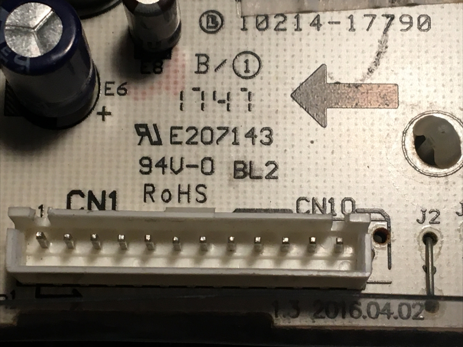 Konfront ac model: WAC10002WCO Power Supply Control Board ( US-KC30/Y-FB(C2)