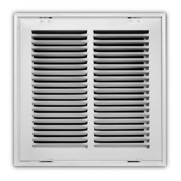 12 in. x 12 in. Return Air Filter Grille, White Everbilt E190RF 12×12