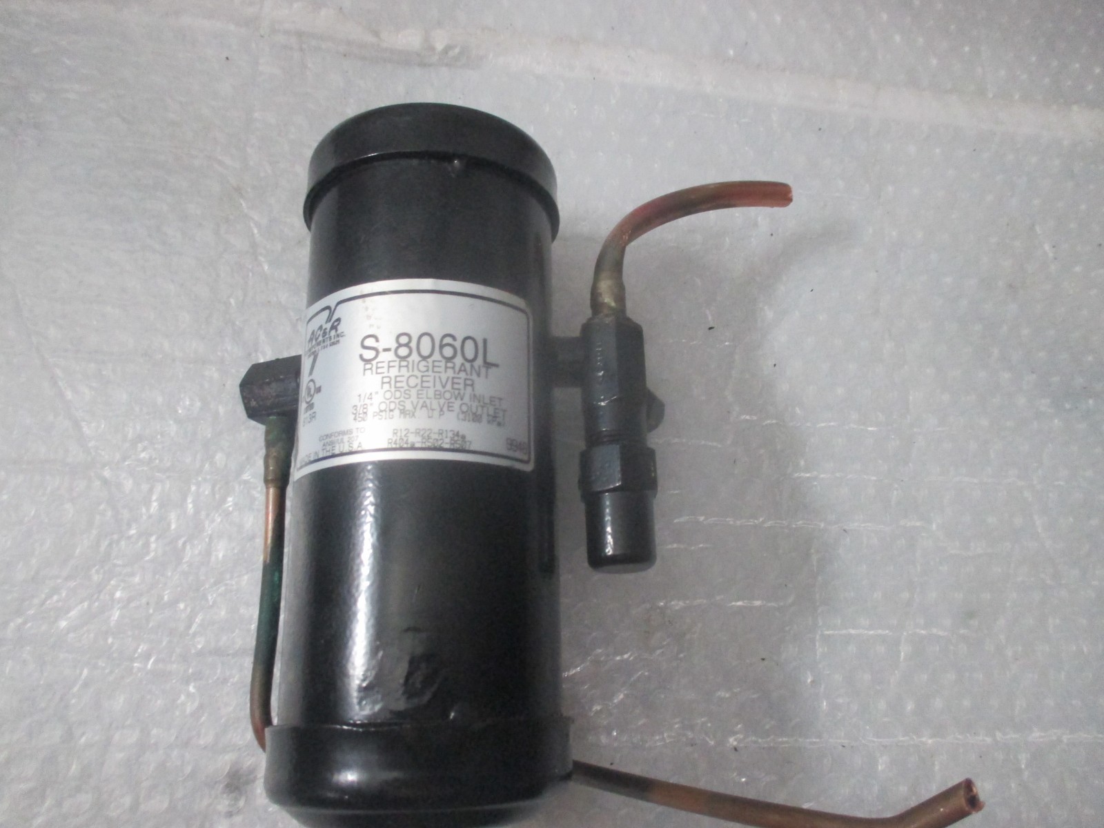 HENRY S-8060L REFRIGERANT RECEIVER 1/4″ Flare, Vertical UL 450 PSI