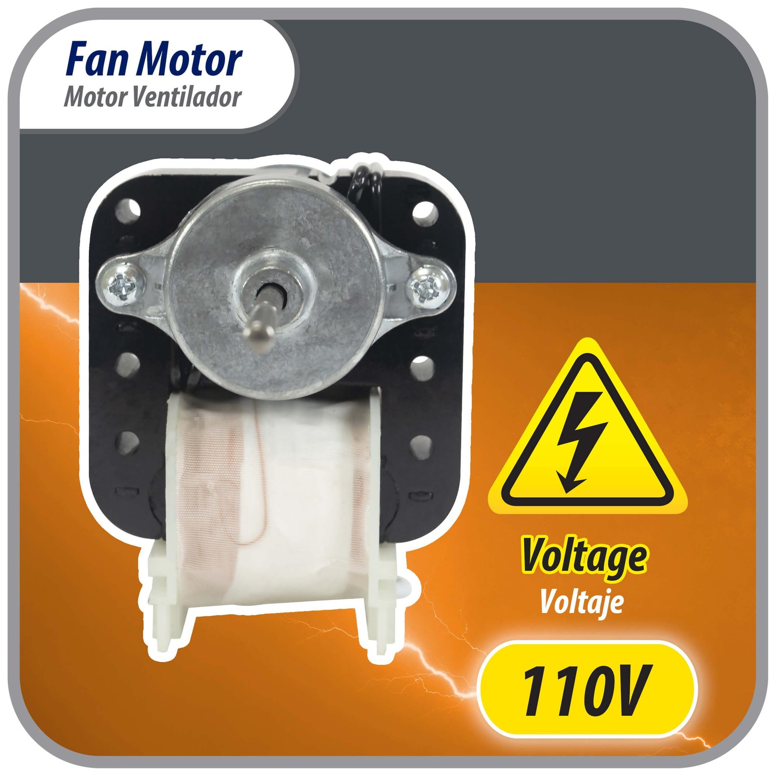 Appli Parts condenser Fan Motor universal replacement 110V 50/60Hz 0.25A 13W CCW