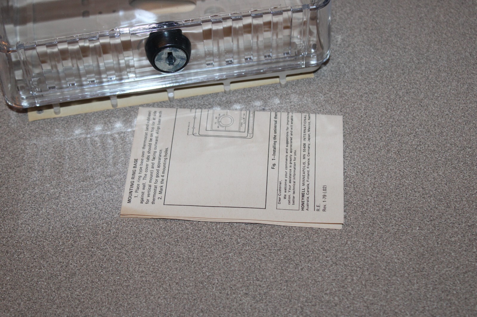 NEW HONEYWELL TG500A 1003 UNIVERSAL THERMOSTAT GUARD CLEAR