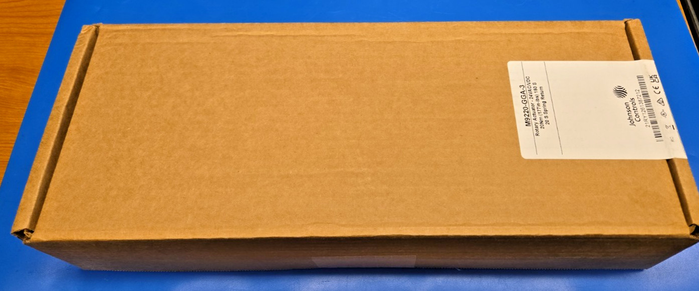 Johnson Controls M9220-GGA-3 Rotary Actuator 177in-lb Spring 24VAC/DC NEW SEALED