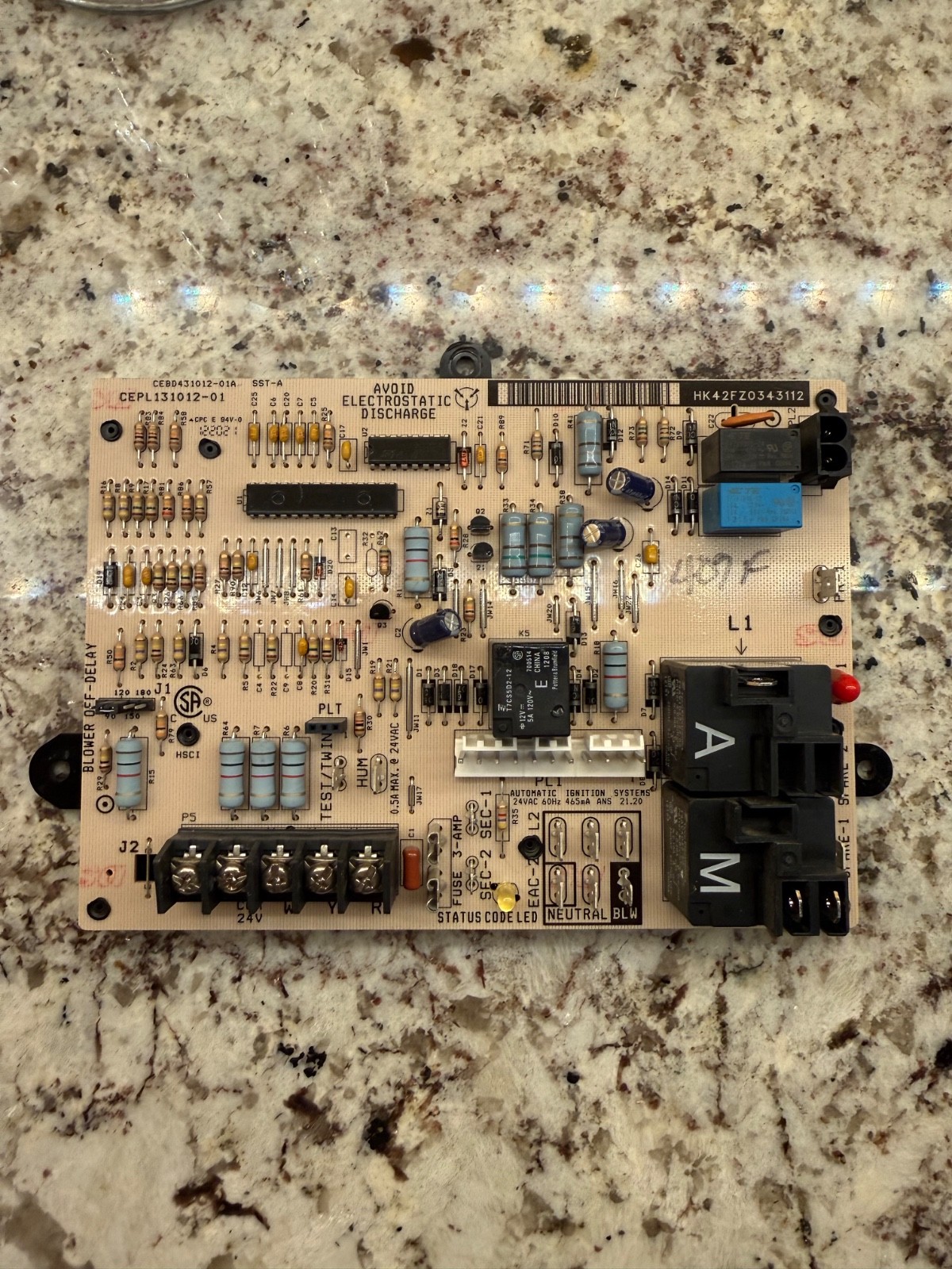 Carrier Bryant HK42FZ034 Control Board CEPL131012-01 CEBD431012-01A GUARANTEED
