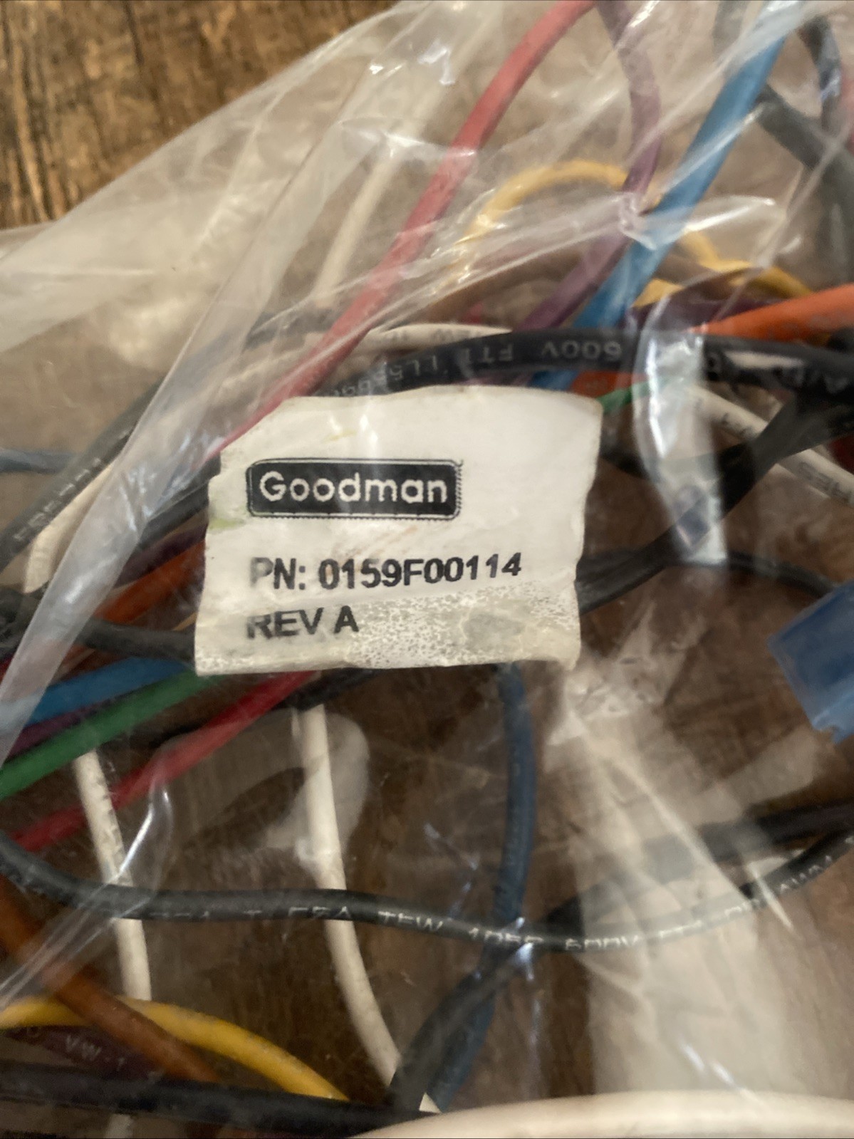 Goodman Furnace Wiring Harness 0159F00114