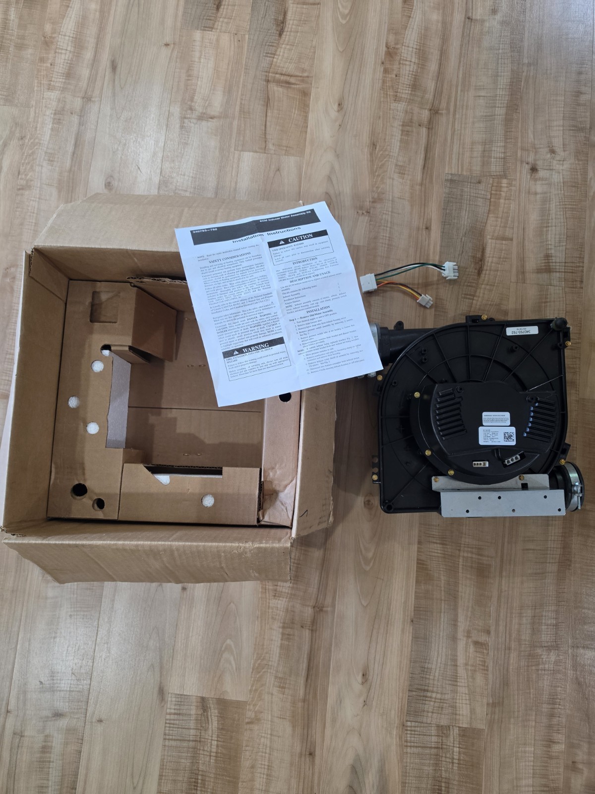 Carrier Bryant 340793-762 ECM Inducer Motor Assembly Kit New Open Box HR46GH003