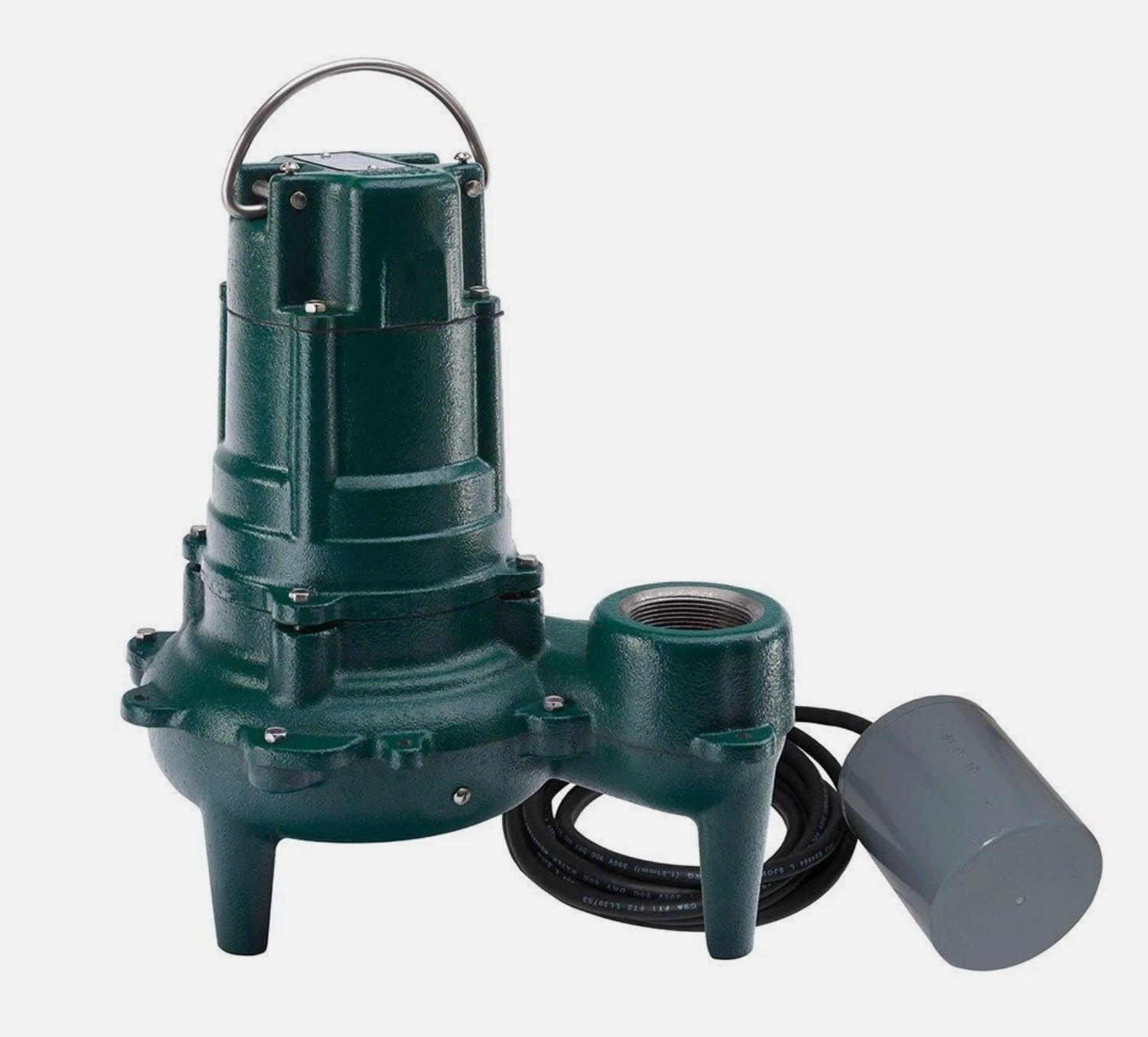 Zoeller 267-0032 1/2″ NPT Cast Iron Sewage Pump 115V 9.4A 128 GPM