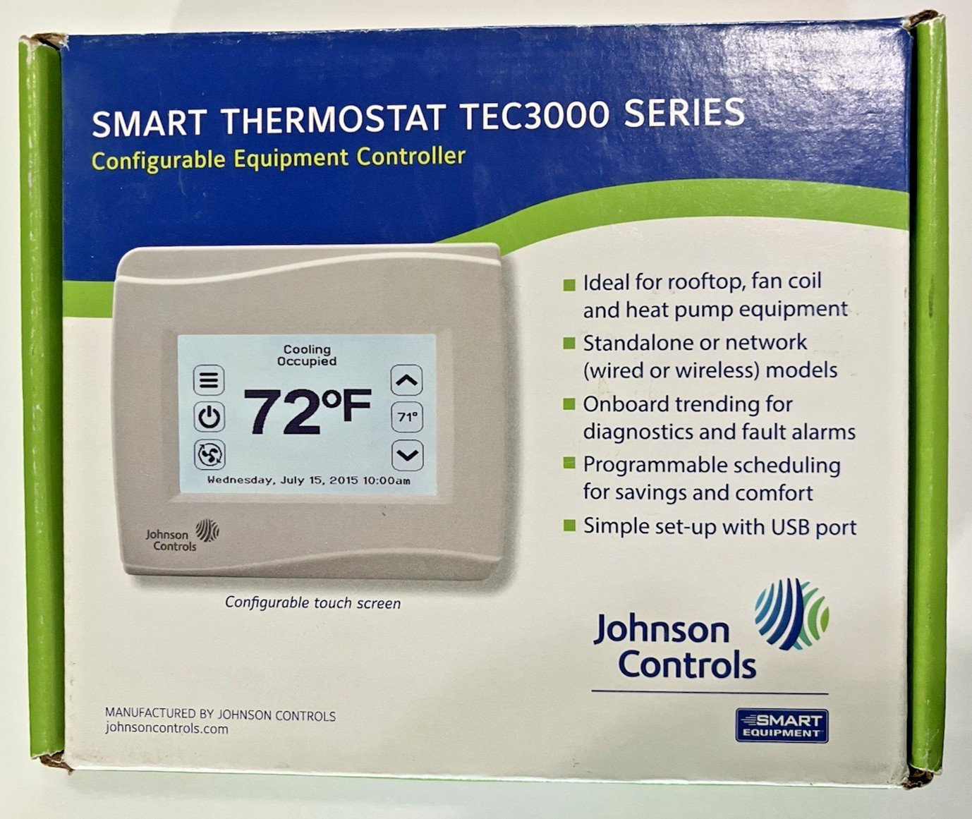 Johnson Controls Smart Thermostat TEC3000 Series, TEC3610-00-000 Never been used
