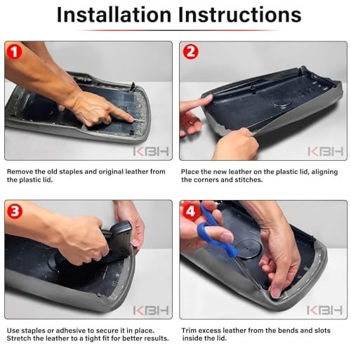 2012-2017 Toyota Camry Center Console Armrest Cover Vinyl Leather Repl Part