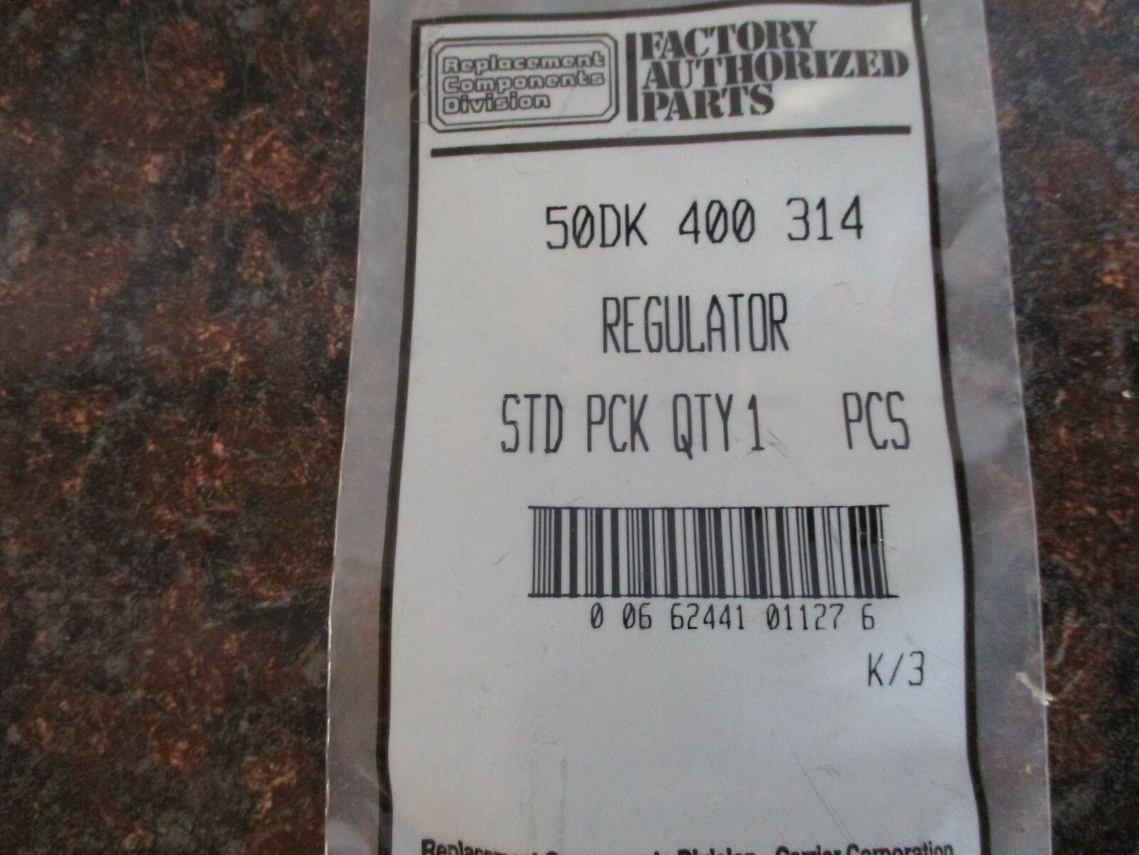 CARRIER 50DK400314 Regulator NOS FREE SHIPPING