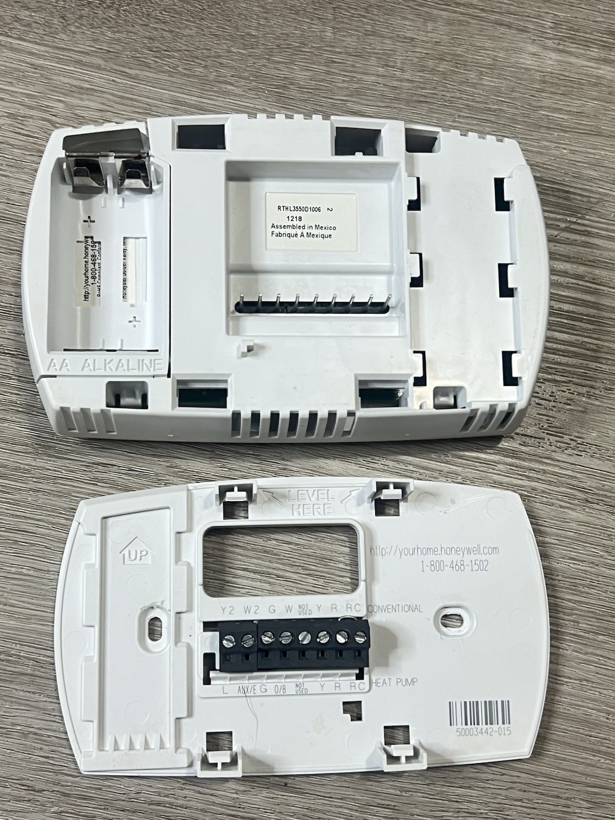 Honeywell RTHL3550d1006 Non Programable Thermostat RTHL3550D Batteries