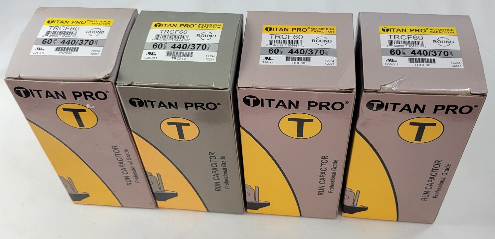 Titan Pro, TRCF60, Round Motor Run Capacitor (Brand New in the Box) (4-Pack)