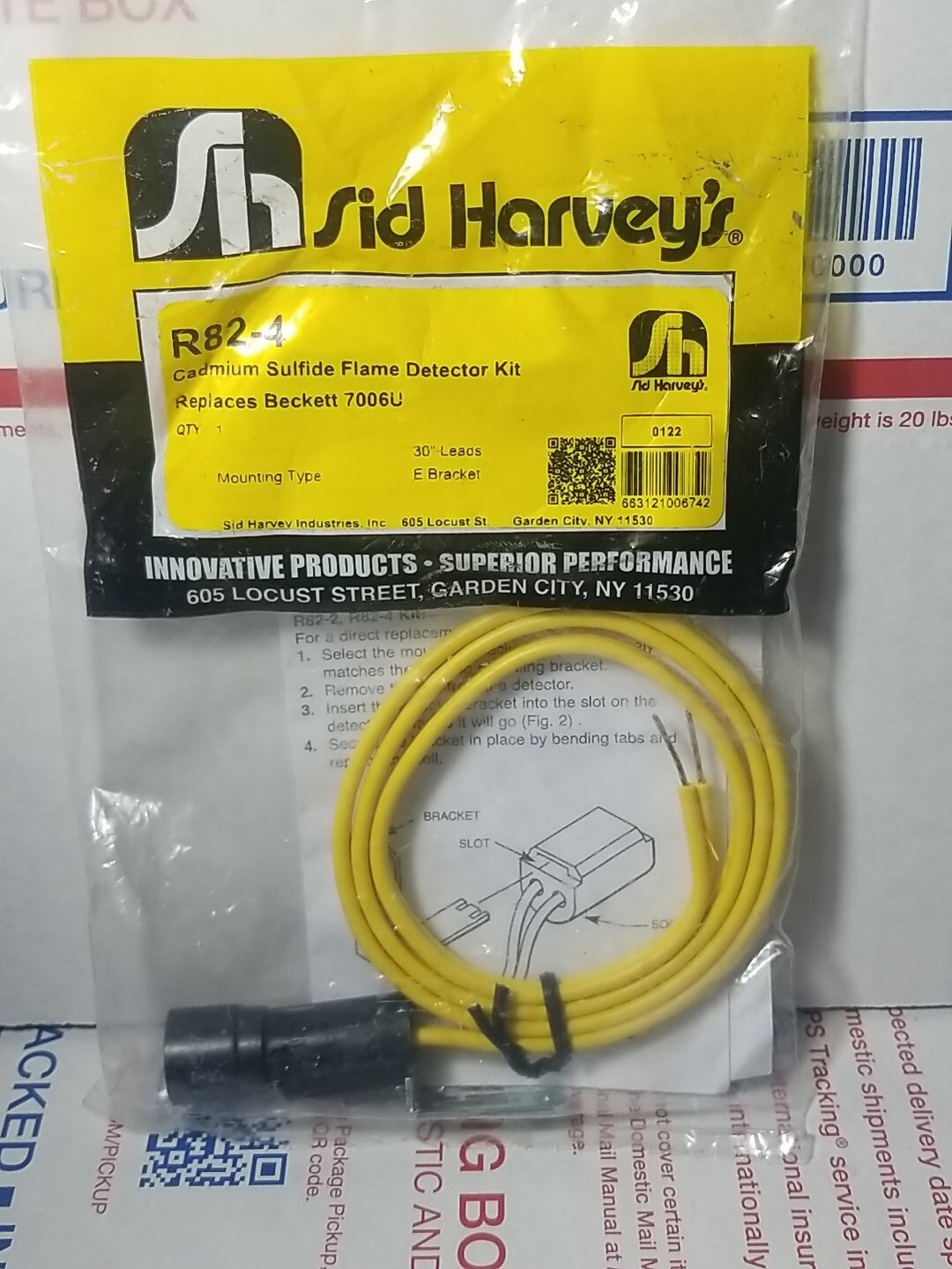 Sid Harvey #R82-4 Cadmium Sulfide Flame Detector Kit