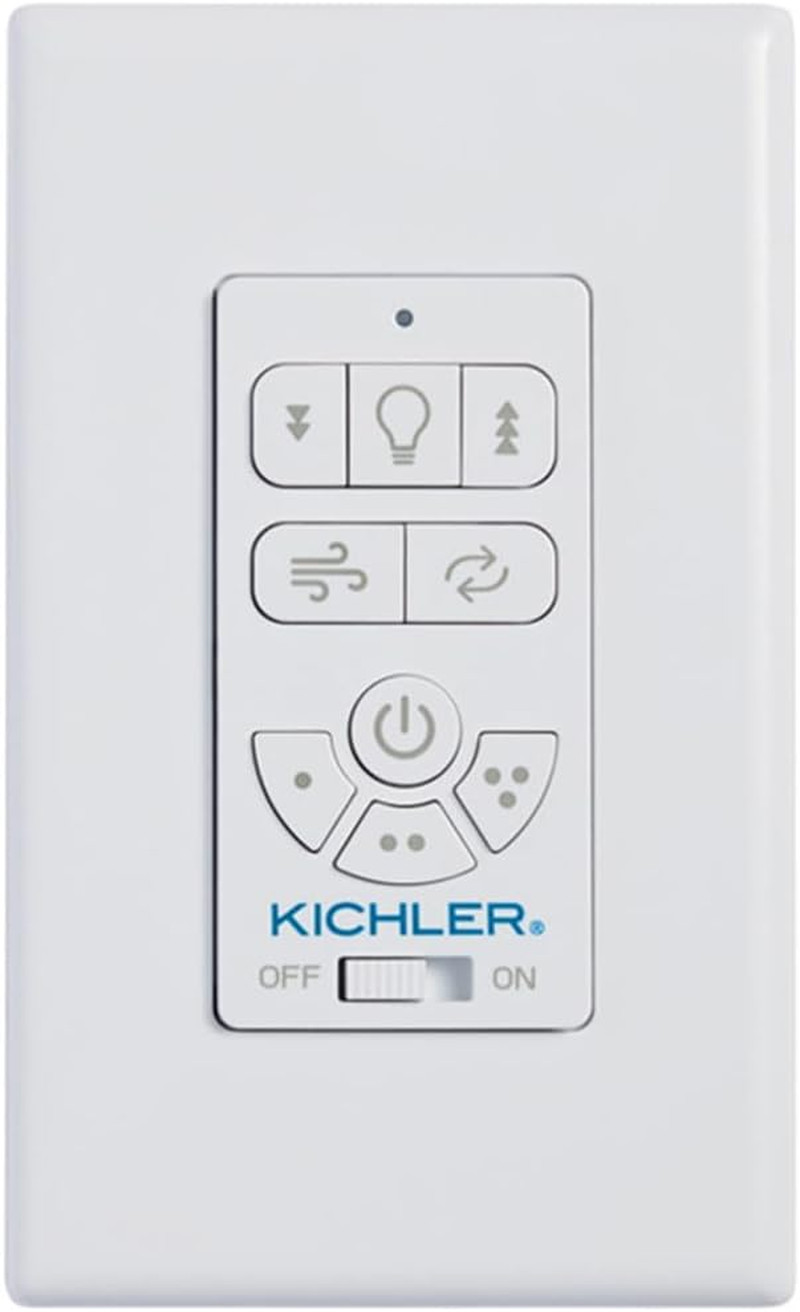 AC Standard Full Function Wall Control System, Modern, Slim Design, 3 Speed Sett
