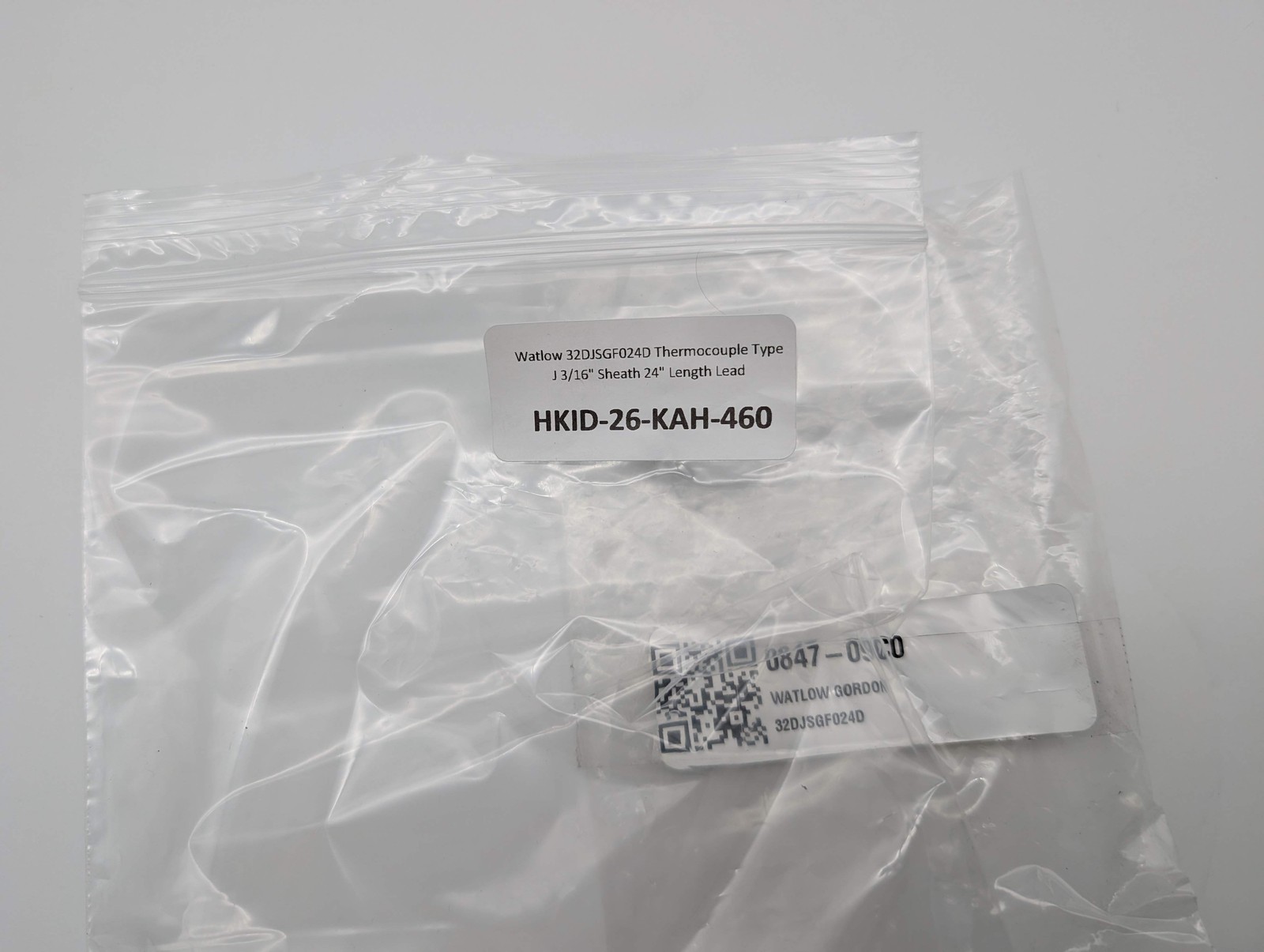Watlow 32DJSGF024D Thermocouple Type J 3/16″ Sheath 24″ Length Lead