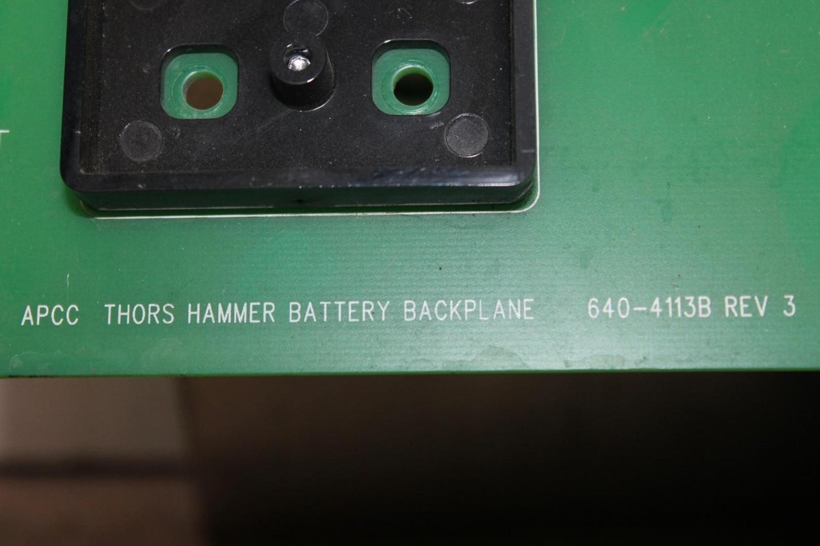 APCC THORS HAMMER BATTERY BACKPLANE CIRCUIT BOARD 640-4113B REV. 3