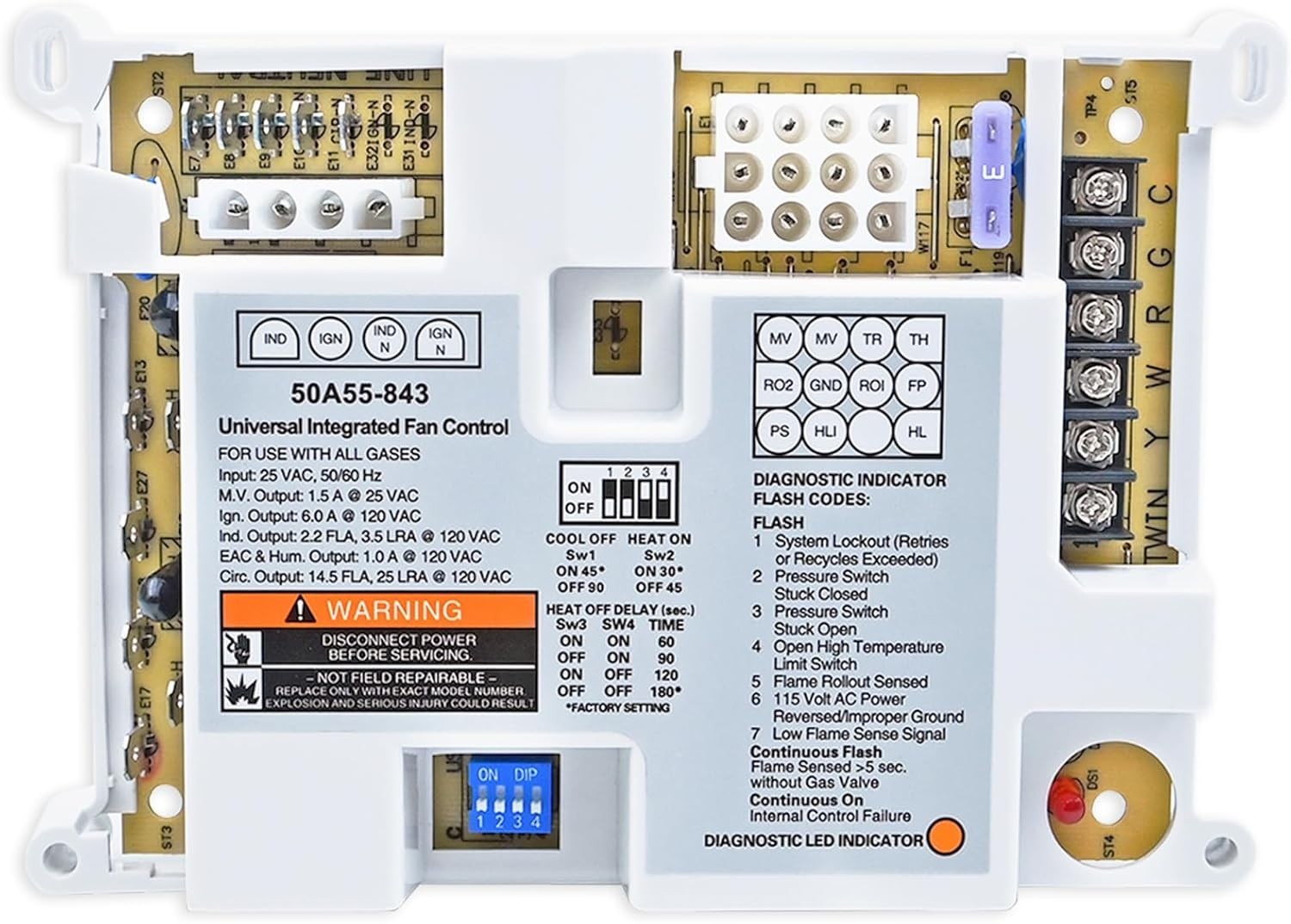 Efficient Replacement Furnace Control Module – Universal Fit for 50A50-55 Models