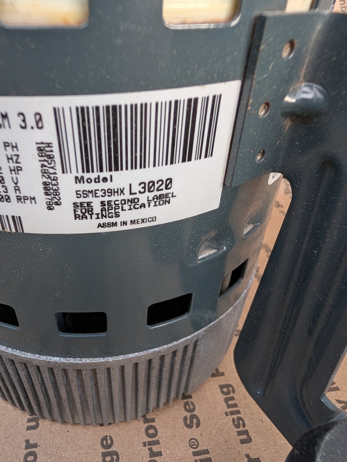 Genteq ECM Furnace Blower Motor 5SME39HXL3020