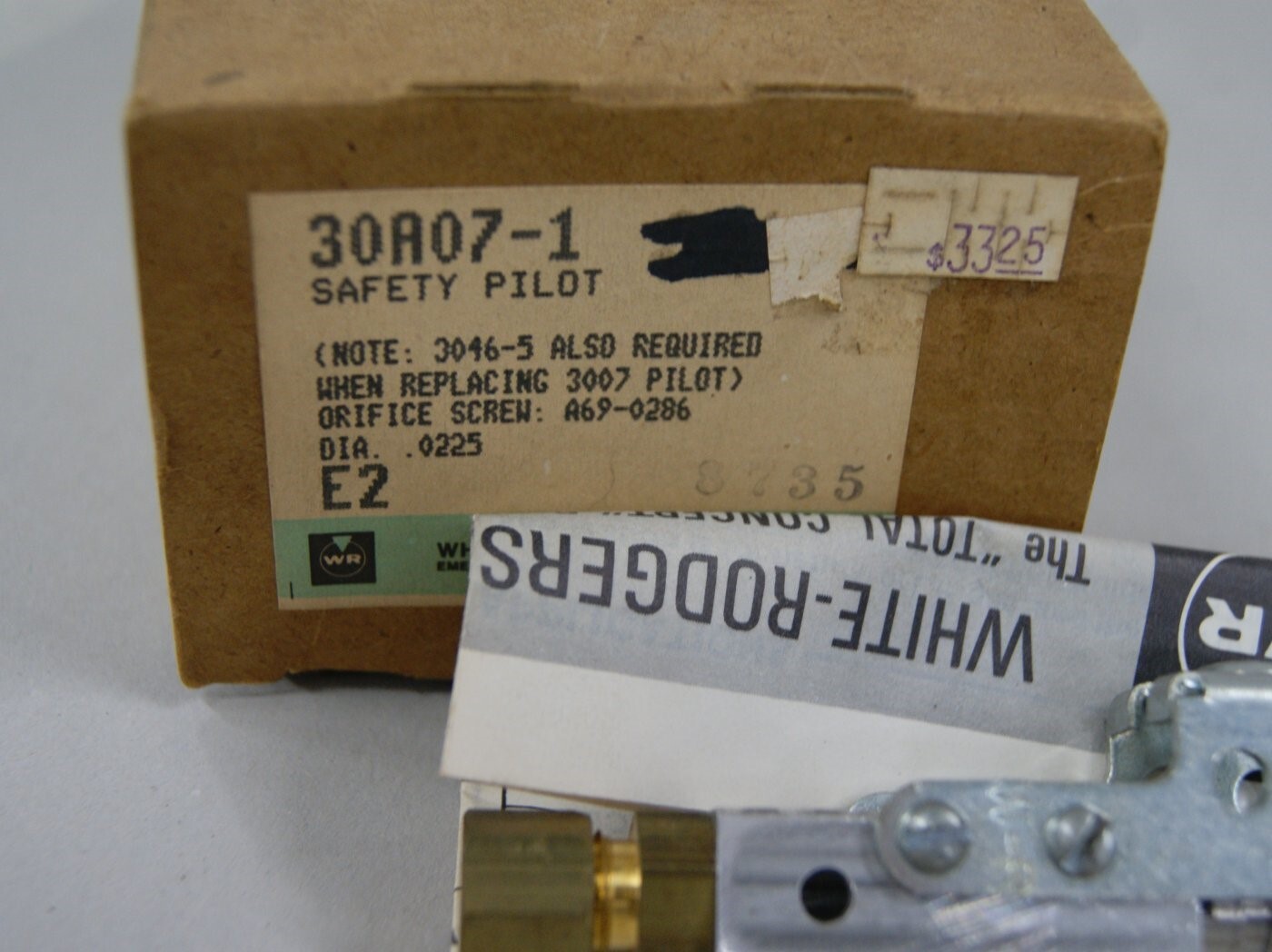 White Rodgers 30A07-1 Safety Pilot, NOS in Box, L-5107
