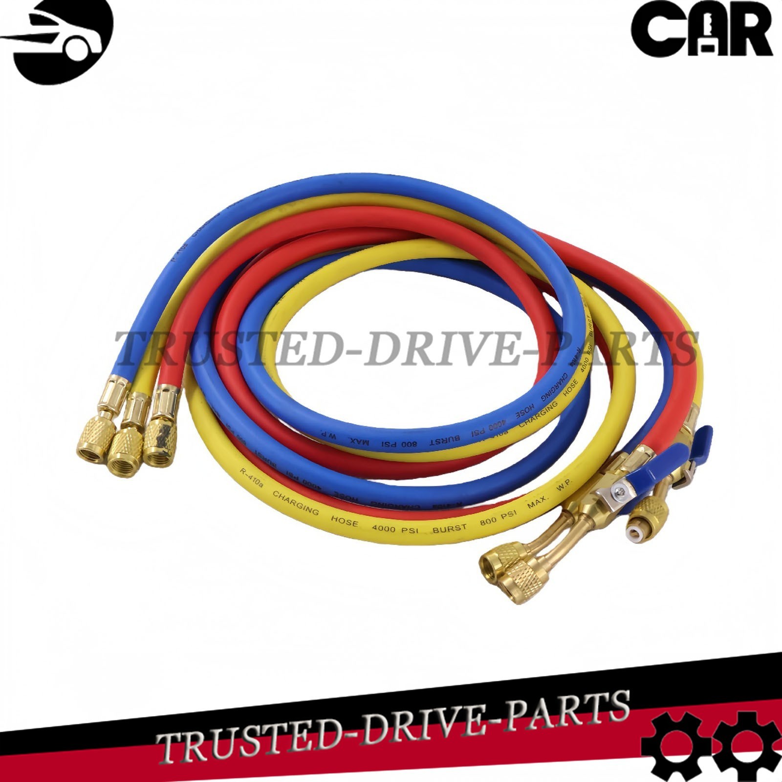 For Plus II 1/4″ Charging Hose Set 72″ Compact Ball (Pack of 3)
