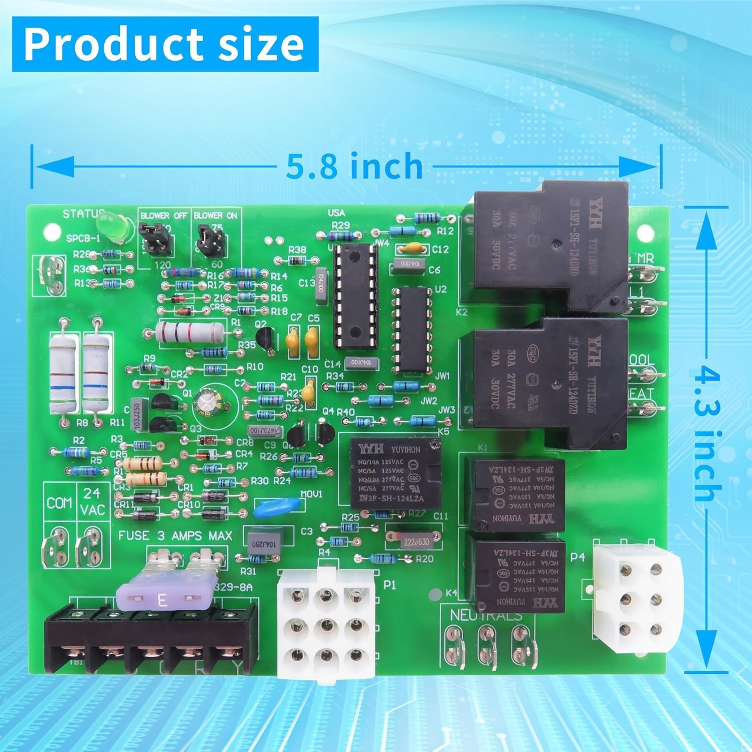 Reliable Furnace Control Board for Coleman Evcon – After-Sales Support Included