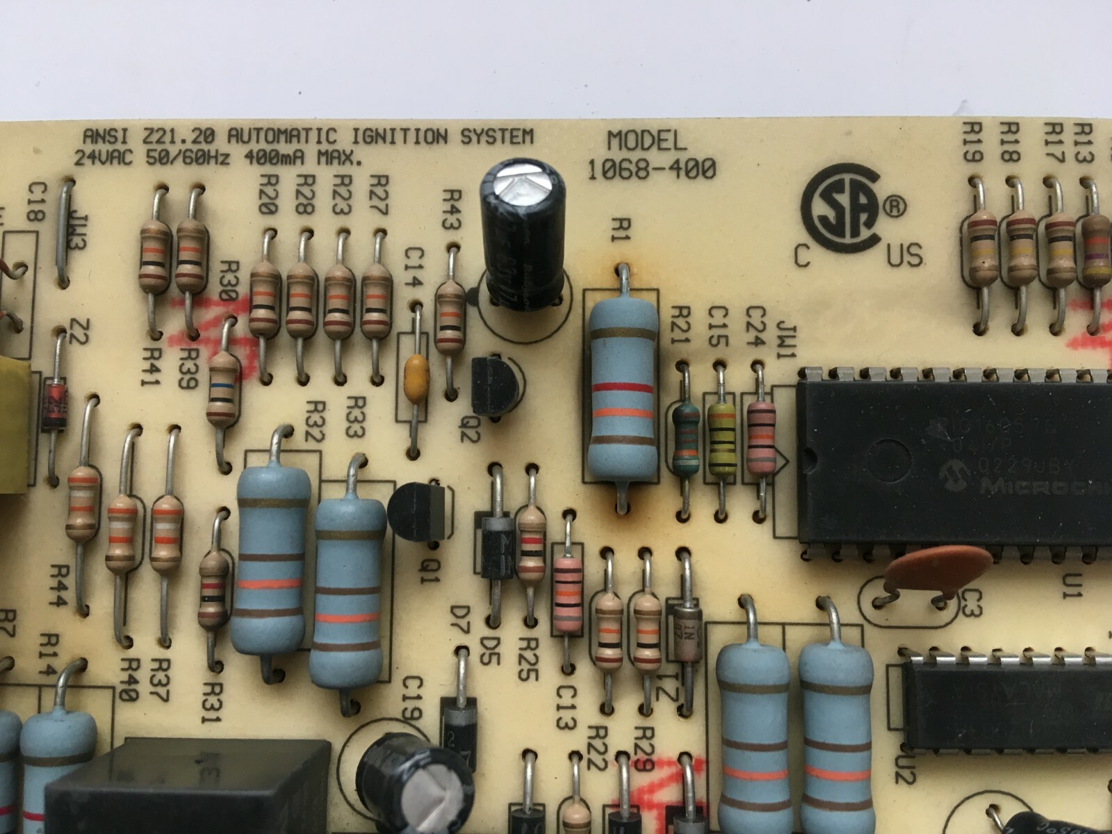 Honeywell Goodman Amana B18099-18 Control Circuit Board 1068-400 used #P859*