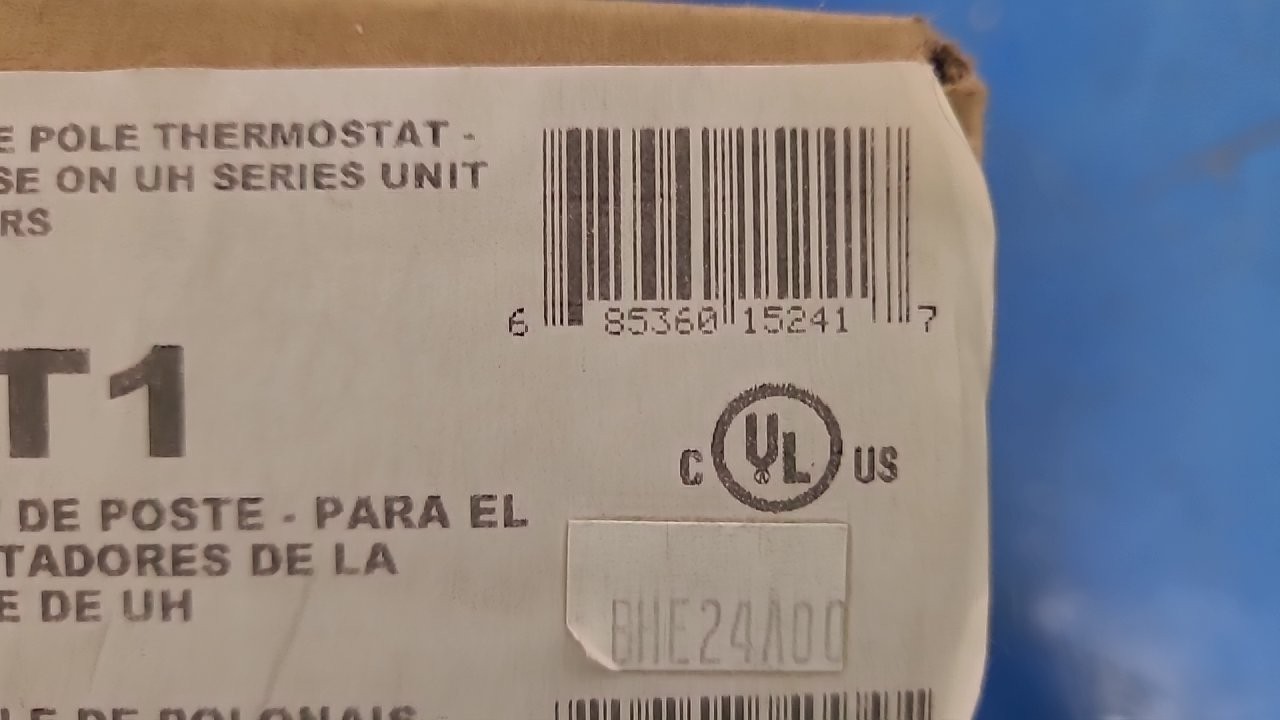 Marley UHMT1 Single Pole Thermostat for UH Series Unit Heaters 3502-11042