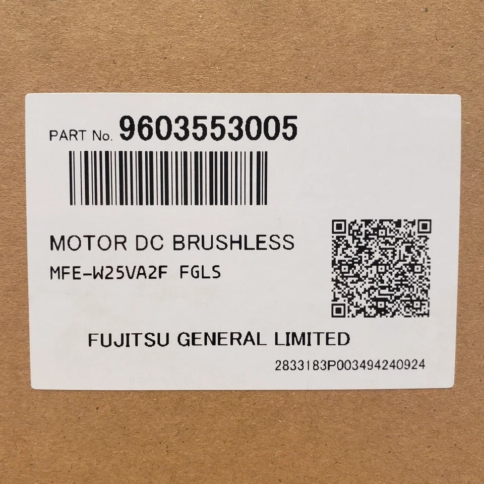 NEW FUJITSU 9603553005 (MFE-W25VA2F) Brushless DC Condenser Motor 9603657017