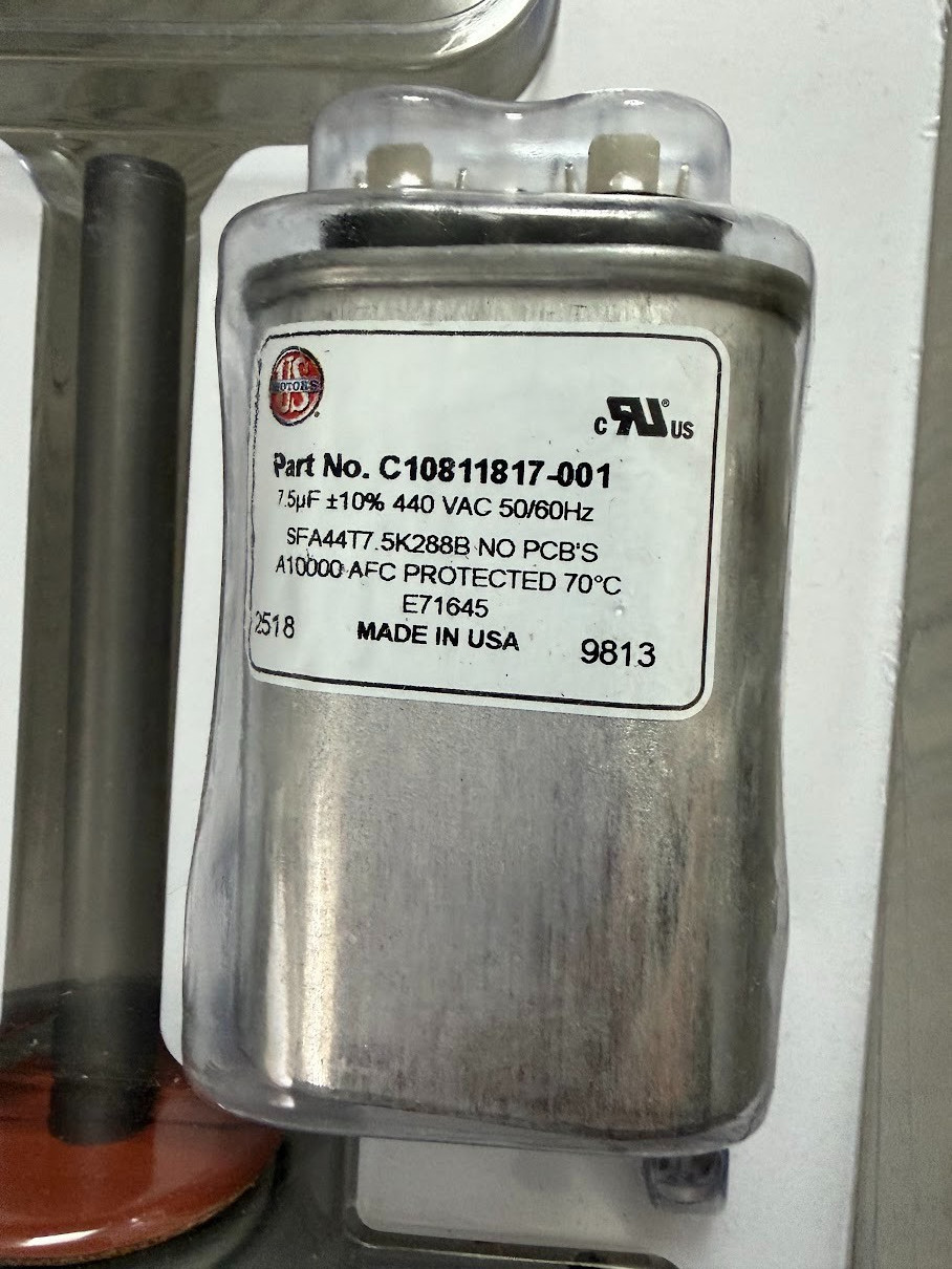 US Motors 5430 Rescue EZ-Wire Condenser Fan Motor HP: 1/3-1/6 RPM: 1075 208-230V