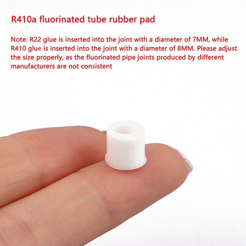 For Air Conditioner Refrigerator 10PCS Valve Pipe Rubber Ring R410A/R22