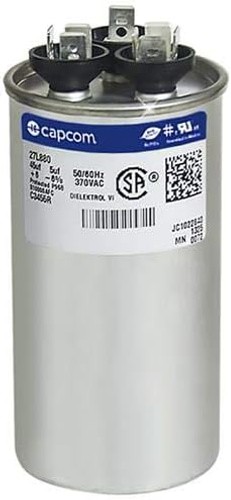 GE Genteq Capacitor round 45/5 uf MFD 370 volt 27L880 (replaces old GE# Z97F9…