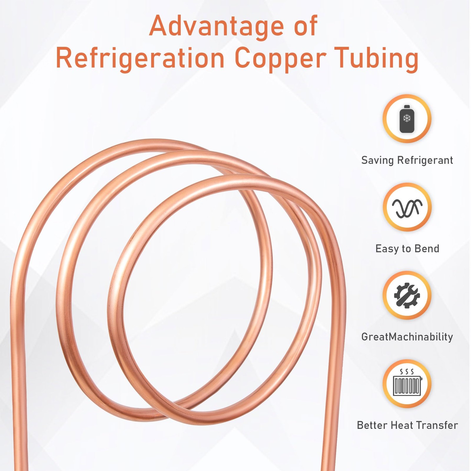 Copper Tubing 1/4″ OD x 0.19″ ID x 5 Ft – 99.9% C12200 Pure OD,