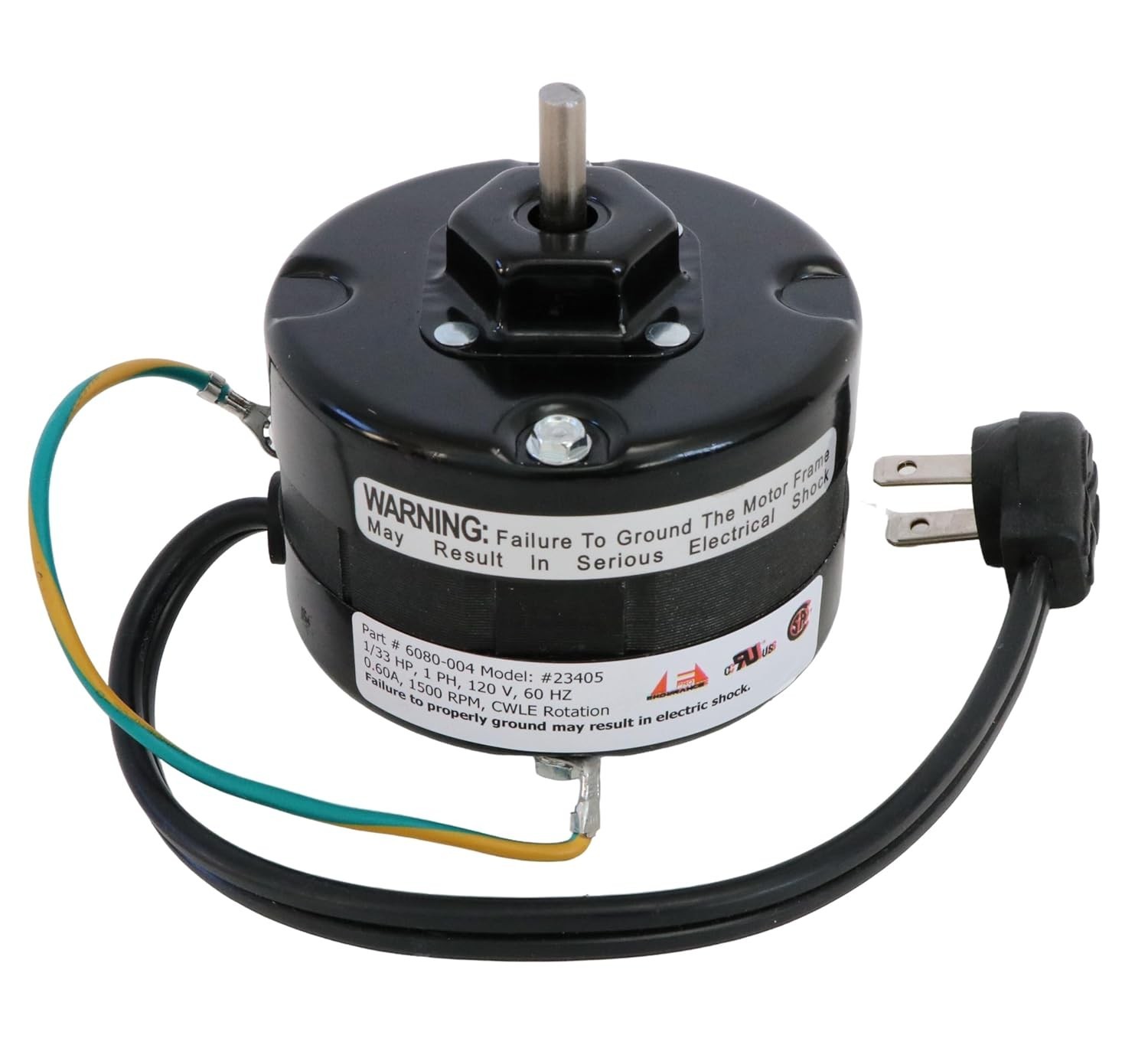 Exhaust Fan Motor Alloy Steel 1550 RPM 120V Replacement for NuTone