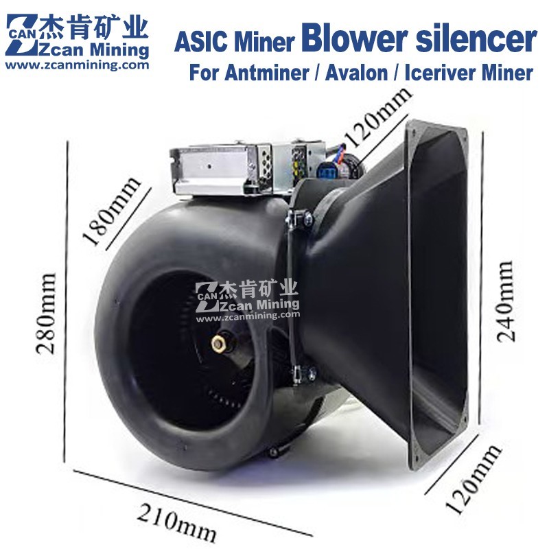 Antminer S21 T21 Blower Silencer 220V L9 AL1 KS5 Pro Blower Muffer
