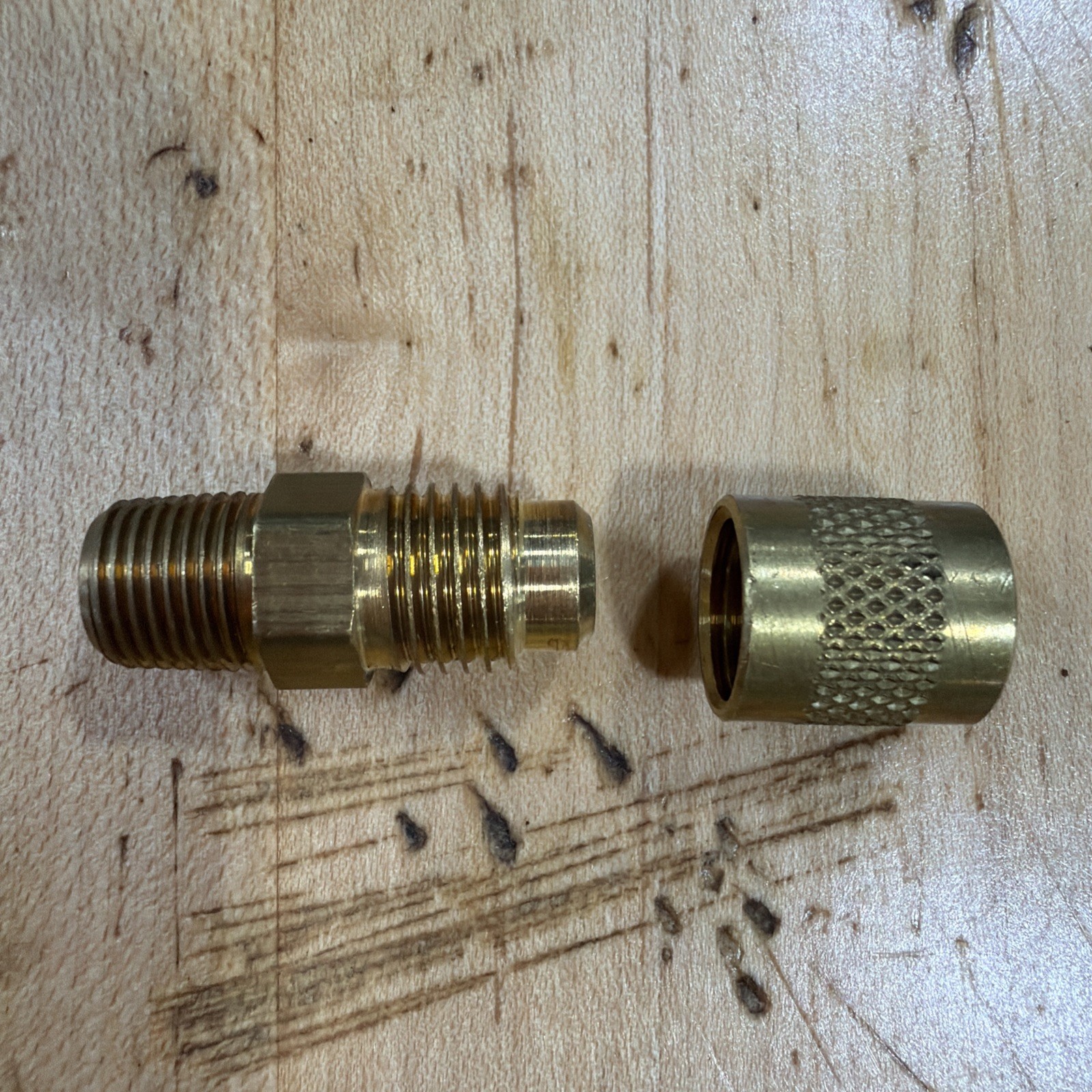 Lot Of 16 – Brass Access Valve HVAC-Refrigeration – 1/4” Male Flare X 1/8” MPT