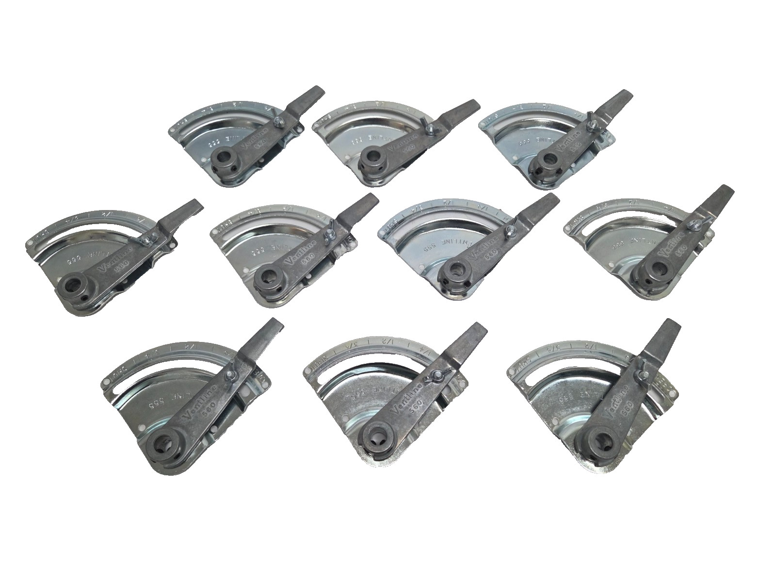 Qty 20 Ventline 555 Steel HVAC Damper Quadrant, 1/2″ Rods + Ventline 560 Handle
