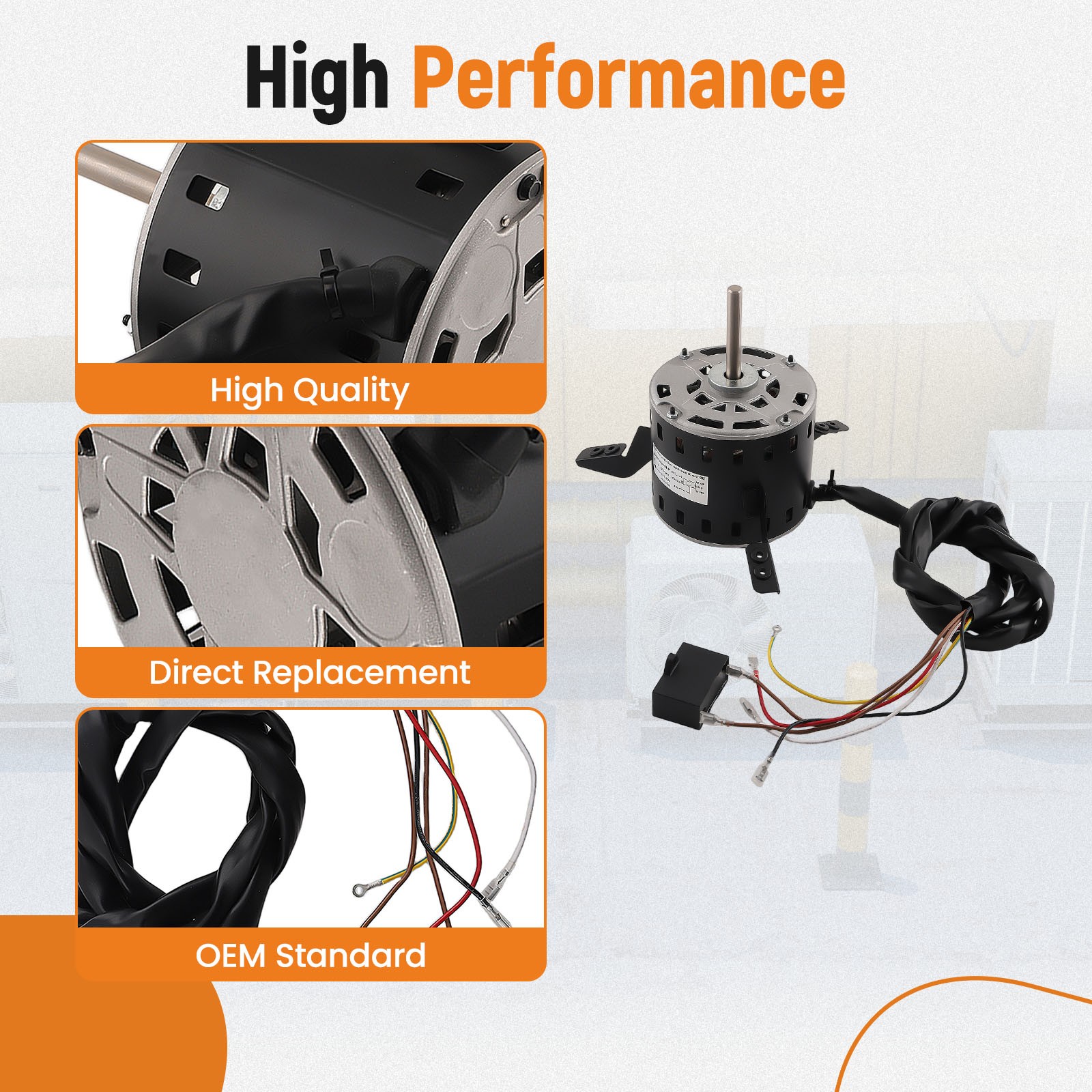 1PC Blower Fan Motor 5KCP39GGP993 for Goodman Furnace BT1340027S 230V 1075 RPM