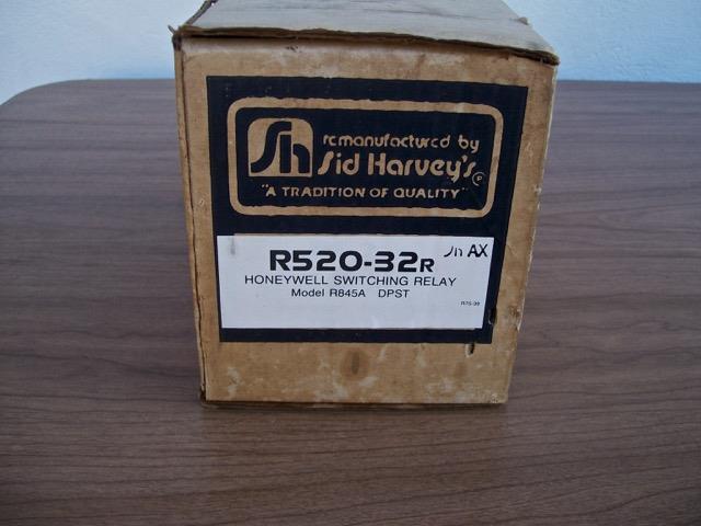 HONEYWELL / SID HARVEY’S REMANUFACTORED SWITCHING RELAY R520-32R R845A NIB