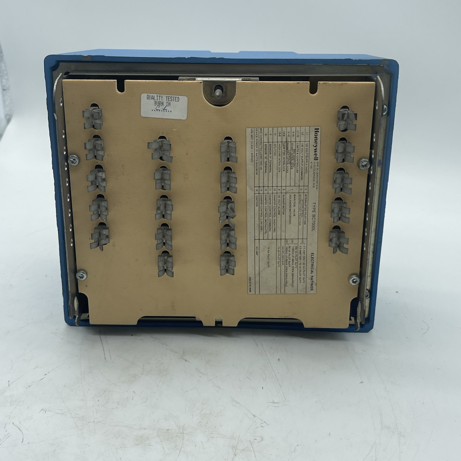 Honeywell Microcomputer Burner Control System Type BC7000L(1125)