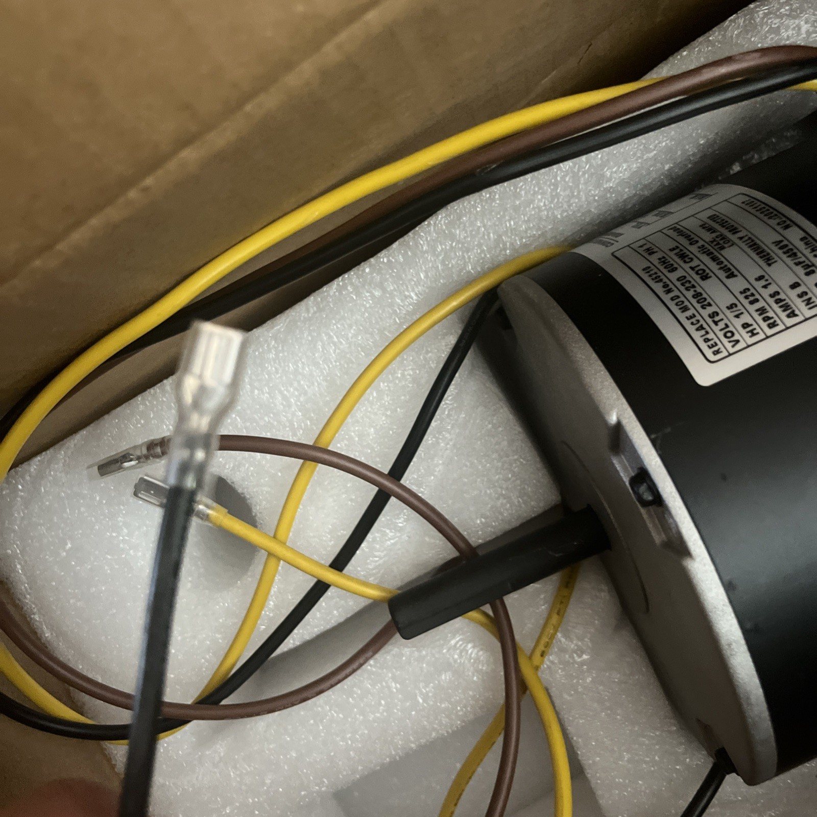 45210 Condenser Fan Motor, 1/5 HP 825 RPM 208-230V AC Condenser Fan Motor