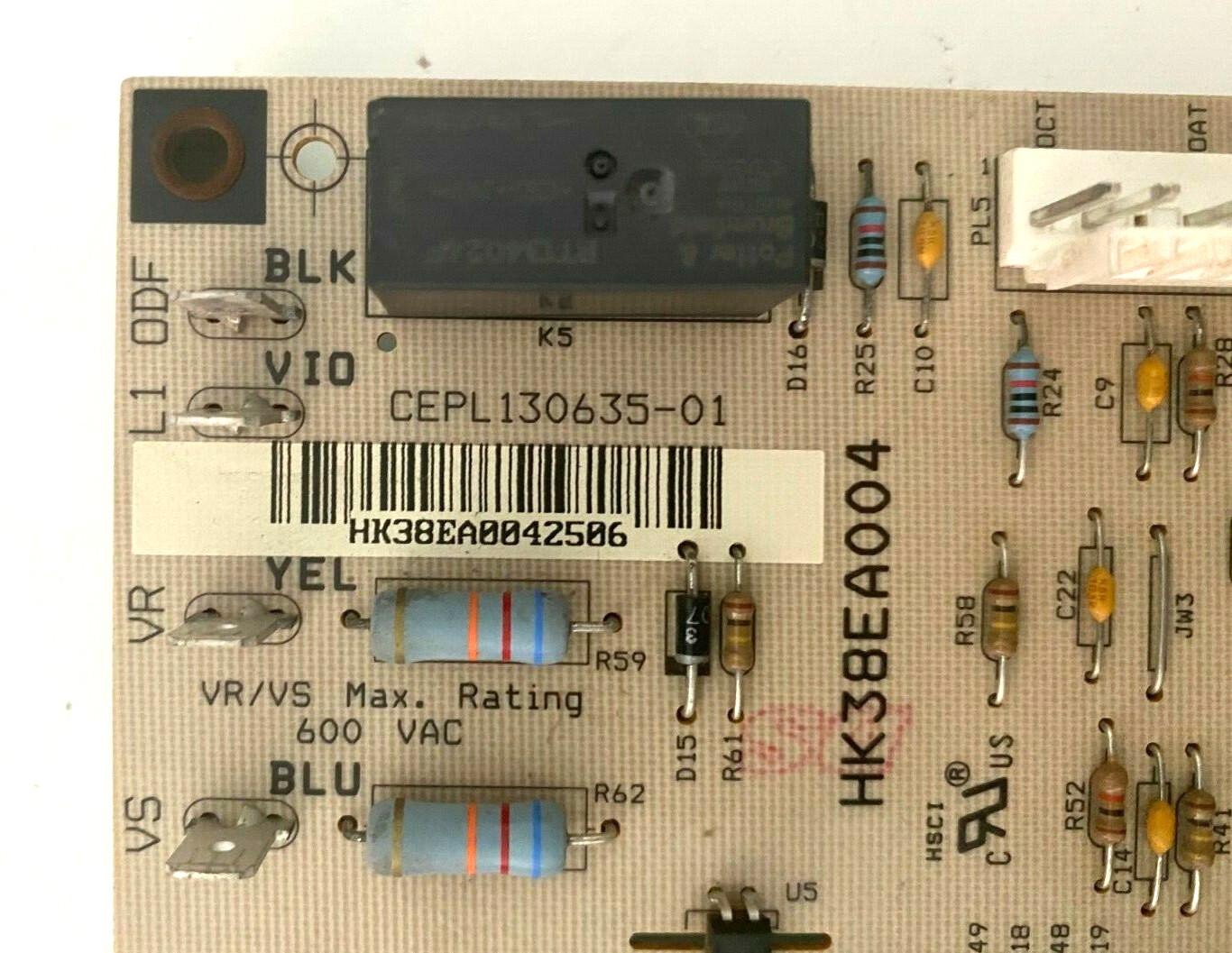 Carrier Bryant Payne HK38EA004 Defrost Control Heat Pump Circuit Board used#D334