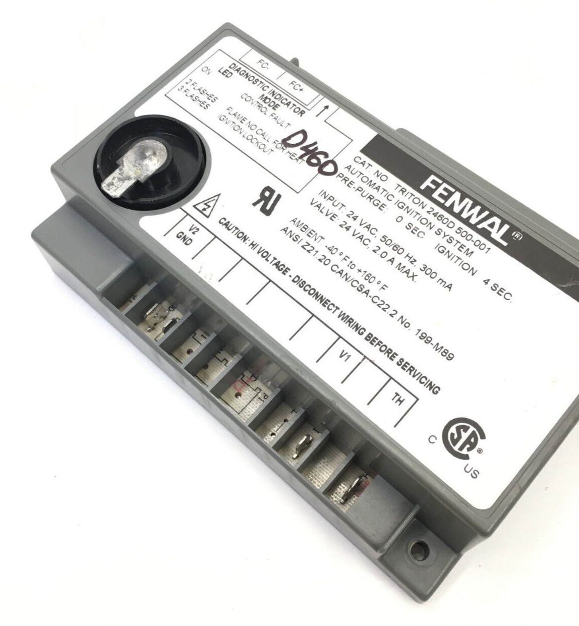 FENWAL Triton 2460D 500-001 Automatic Ignition System used #D460