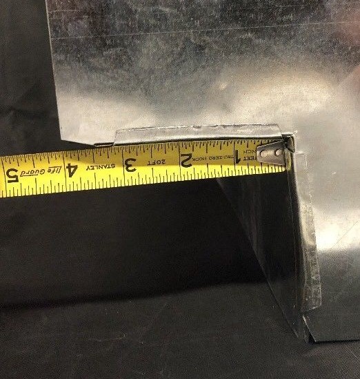 90 Degree Elbow 18 x 18 – 26 Gauge Galvanized Steel Construction Ductwork