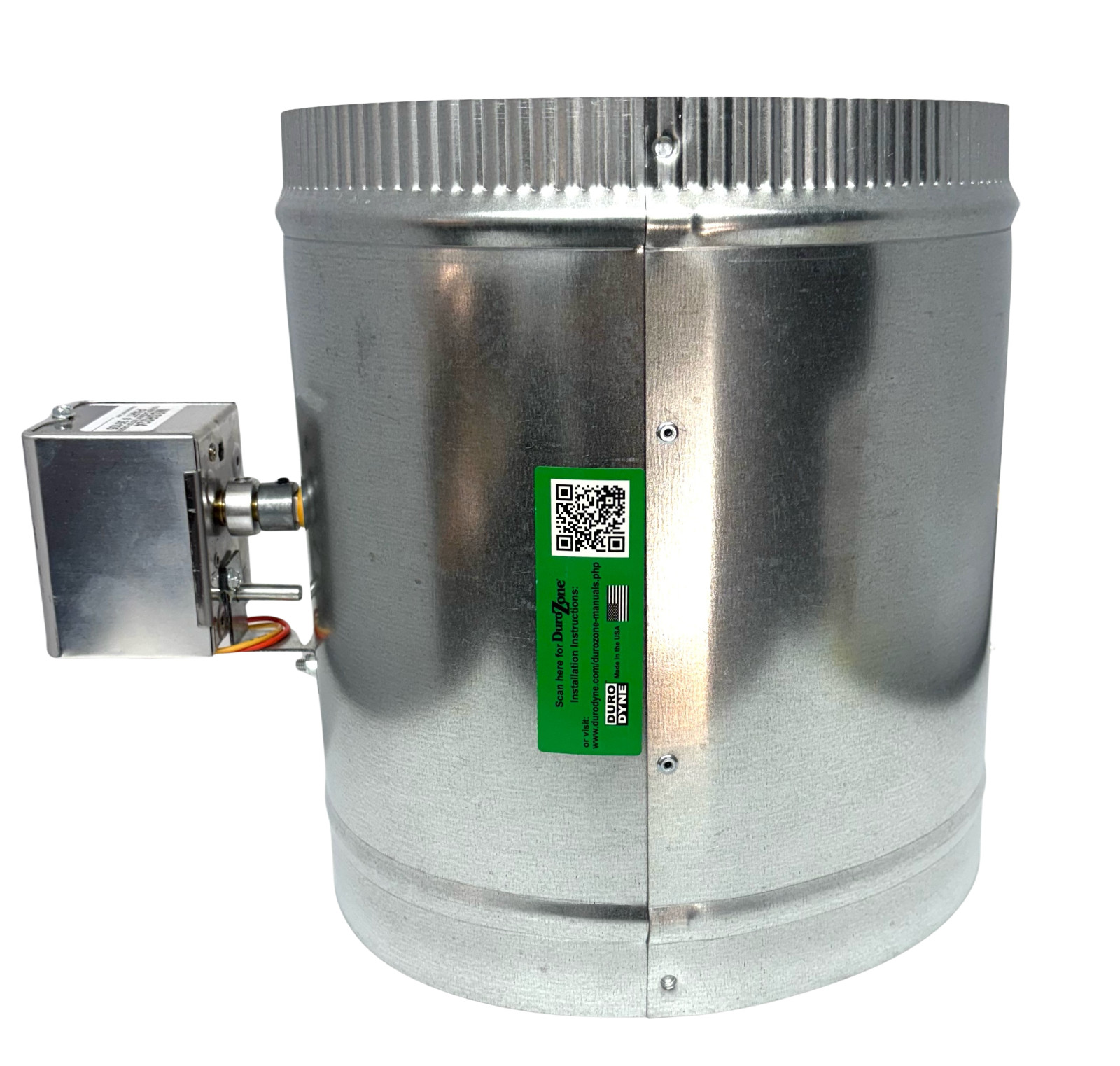 10″ Durozone HVAC Motorized Electric Zone Control 24ac Power DamperDampner NSPRD