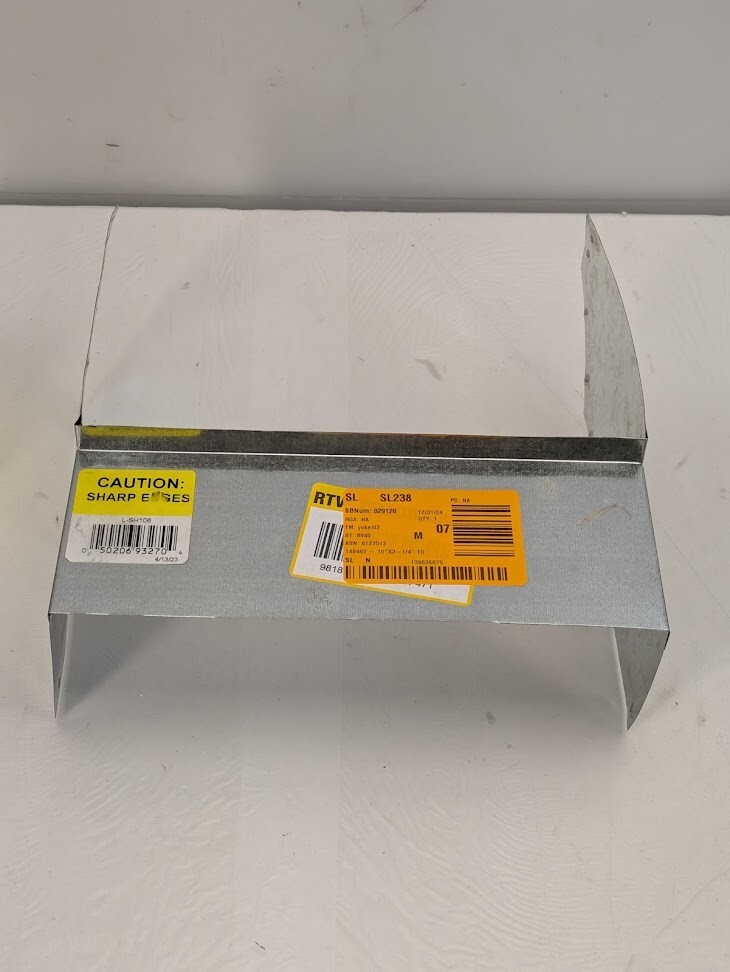 Master Flow 10 in. x 6 in. Rectangular Stack Head in Galvanized Steel
